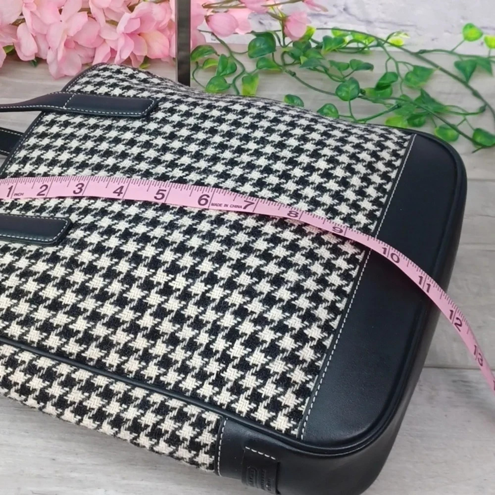 Coach Hamptons Houndstooth Tote E2J-7727