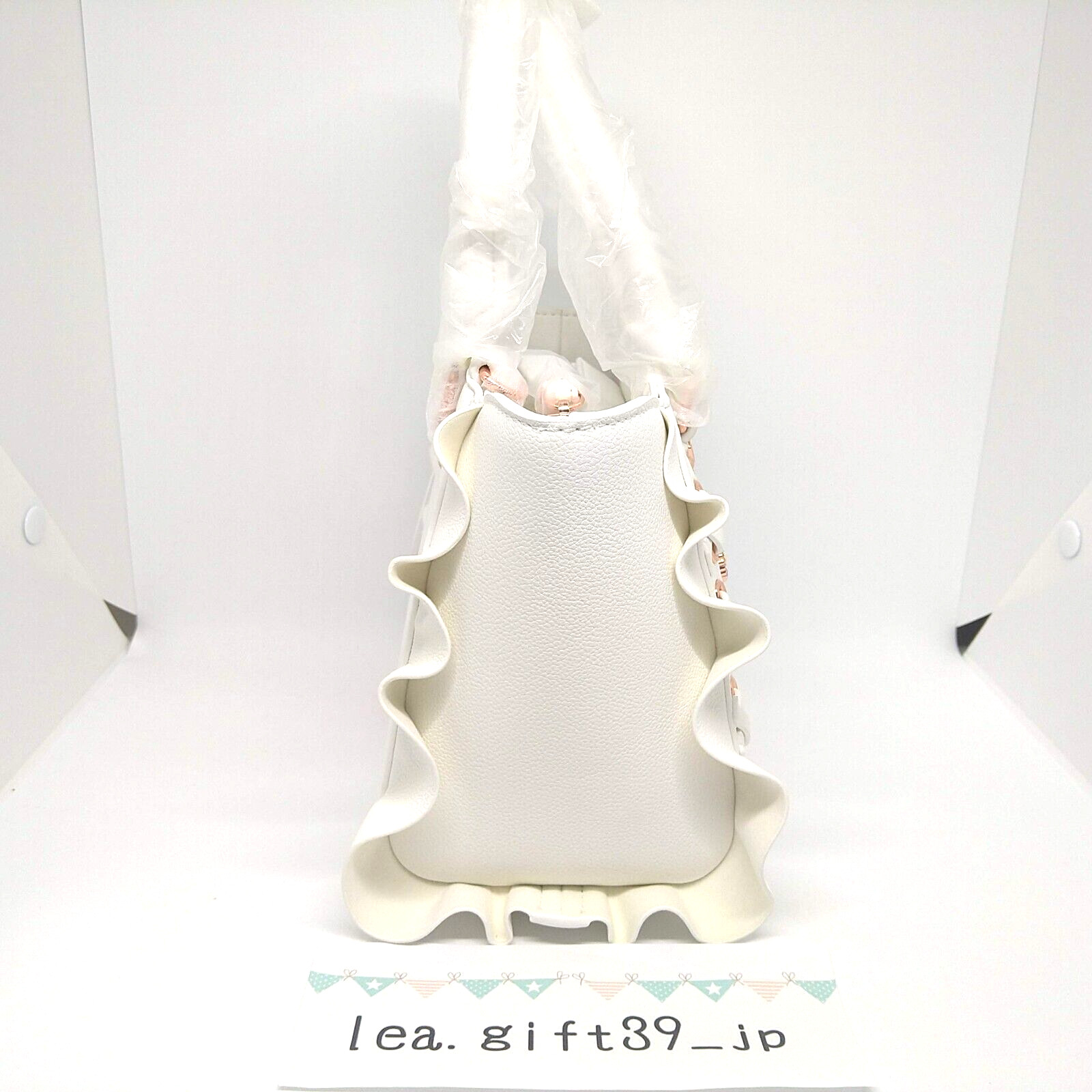 Samantha Vega 2WAY Shoulder Hand Bag Lace up Heart Bijou Mini white Japan New