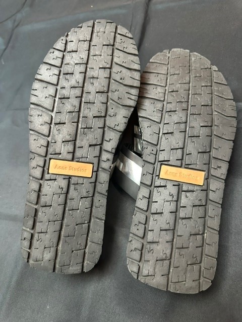 ACNE studious chrome sandals size 39 EU.9US.