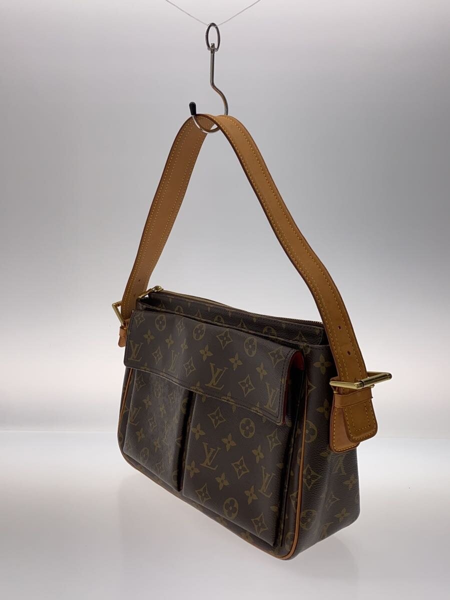 LOUIS VUITTON Vivacite GM Monogram Canvas Brown PVC D 9cm / H 23cm / W 31cm