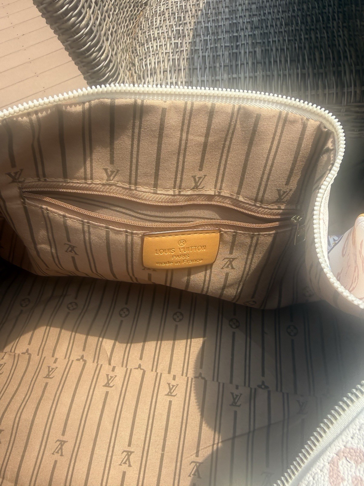 White Multicolor Monogram Duffel bag with matching tote bag