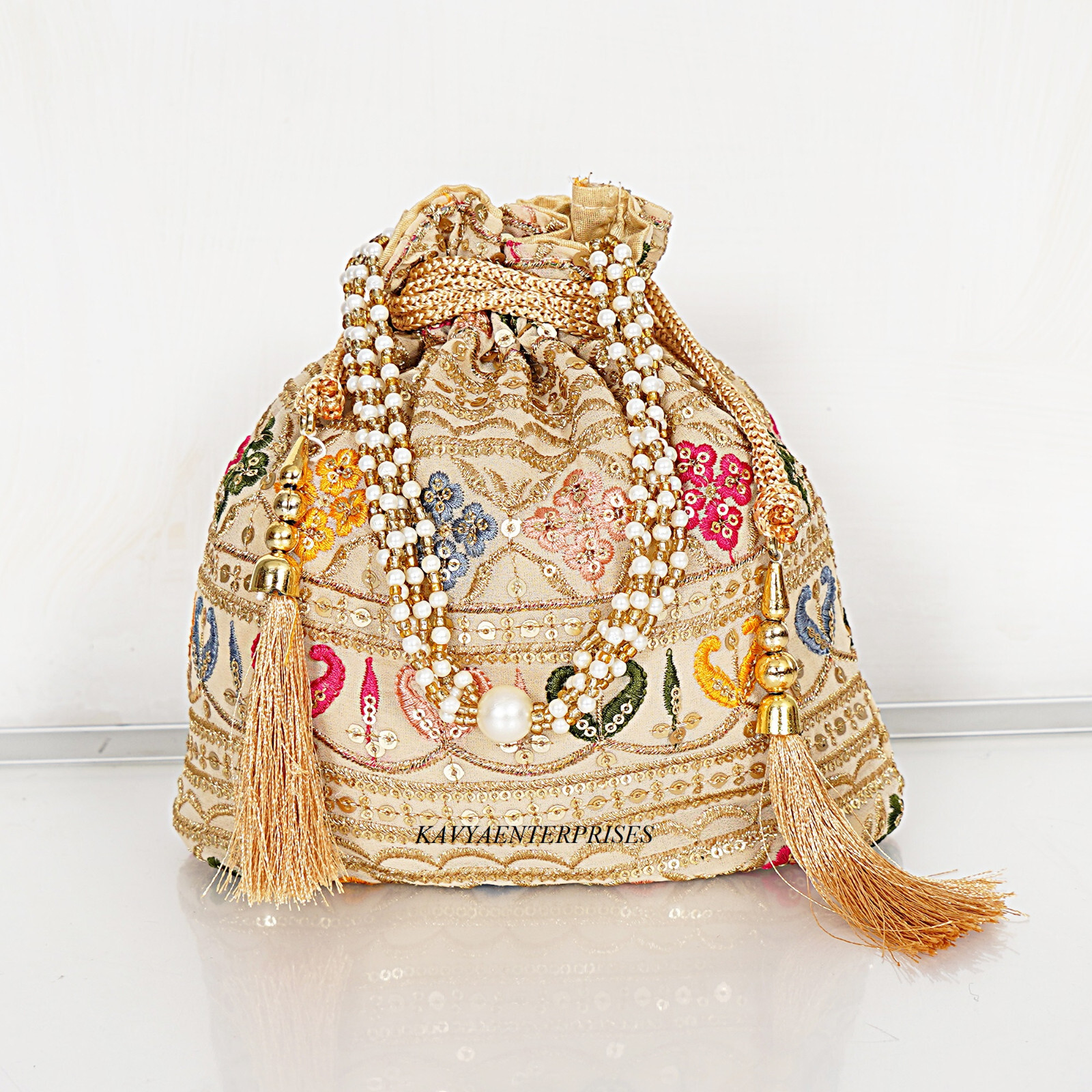 Indian Traditional Silk Bag Silk Potali Bag Wedding, Potli Bags Wedding, Potli