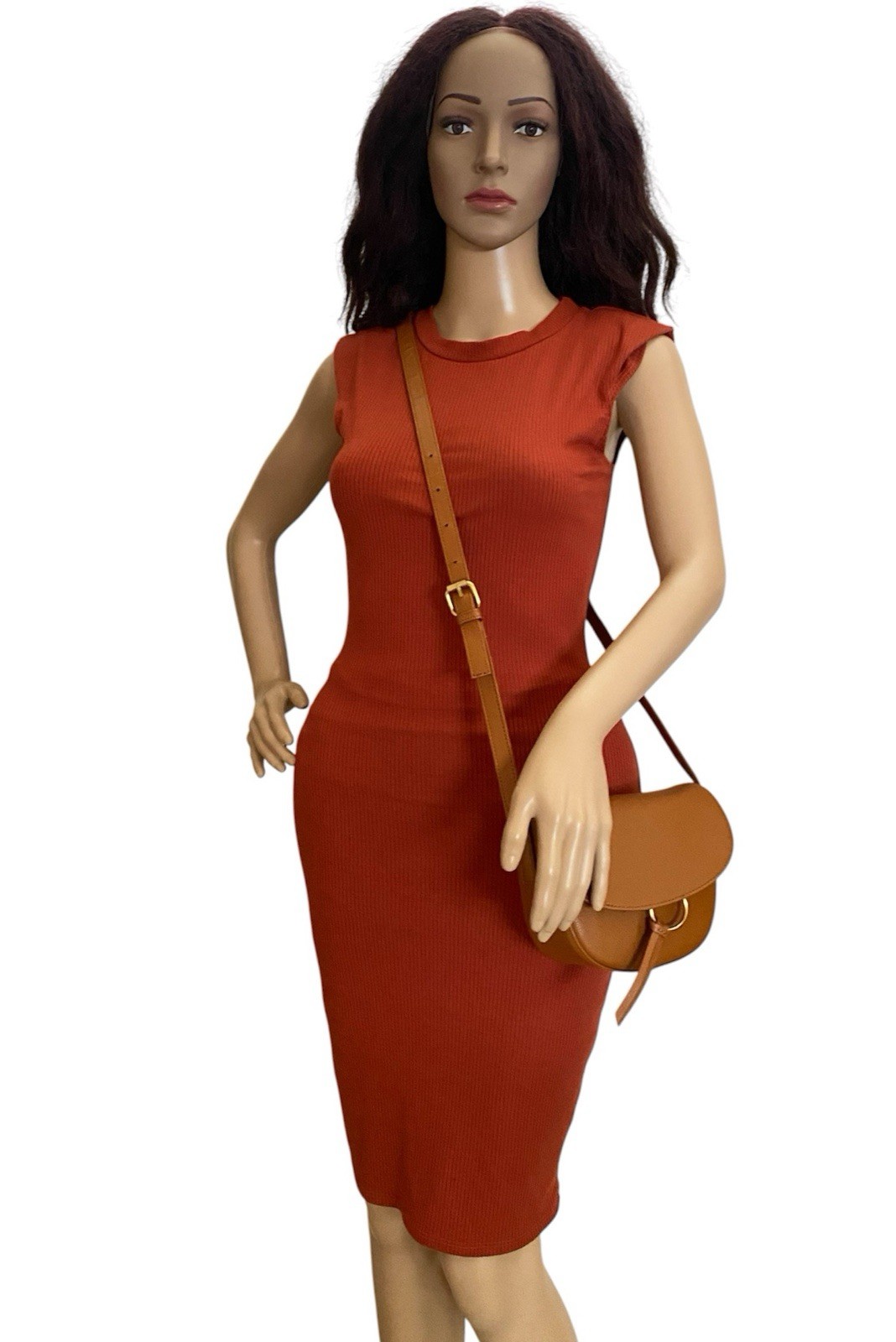 JJ Winters Ivy Genuine Leather Caramel Crossbody Bag