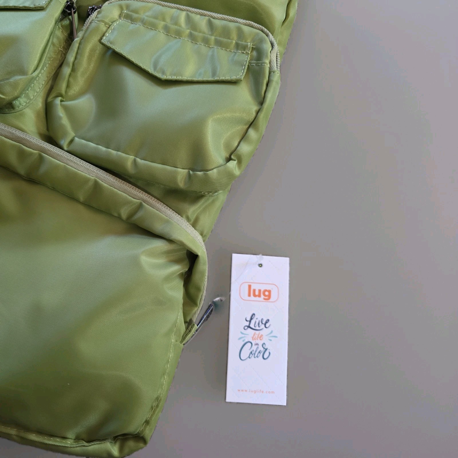LUG ~ Grass Green Puddle Jumper Packable Backpack ~ NWT