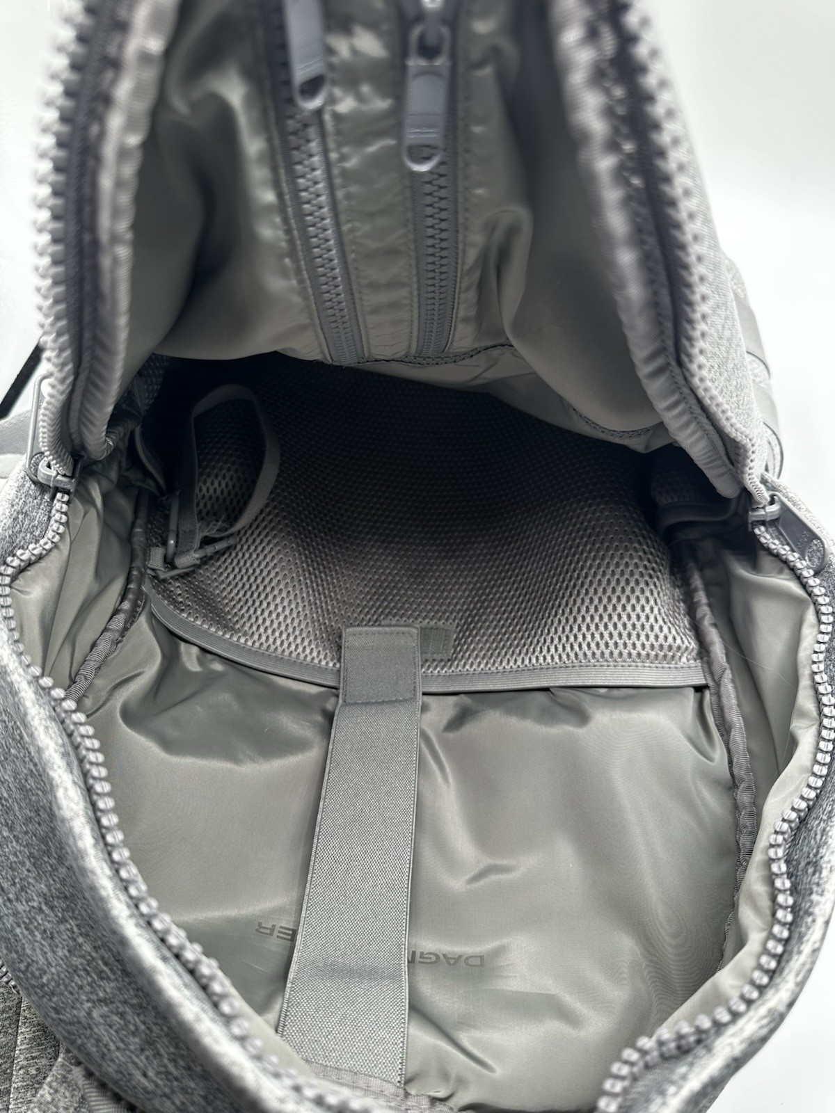 Dagne Dover Dakota Heather Grey Neoprene Large Backpack