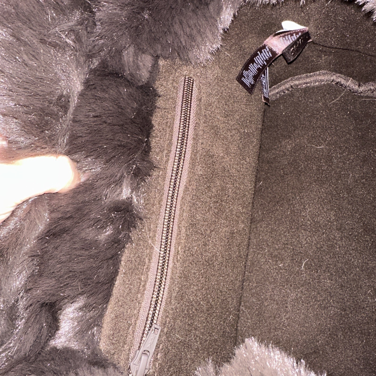 SKIMS Faux Fur Small Tote Bag Brown New With Tags