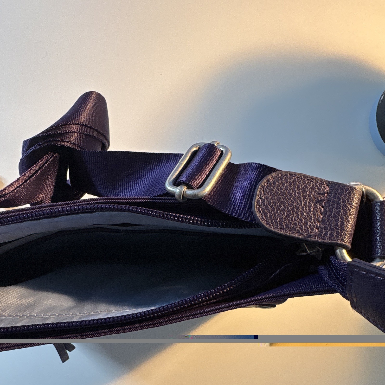 baggallini Purple Small Crossbody Bag Wristlet Zip RFID Water Resistant