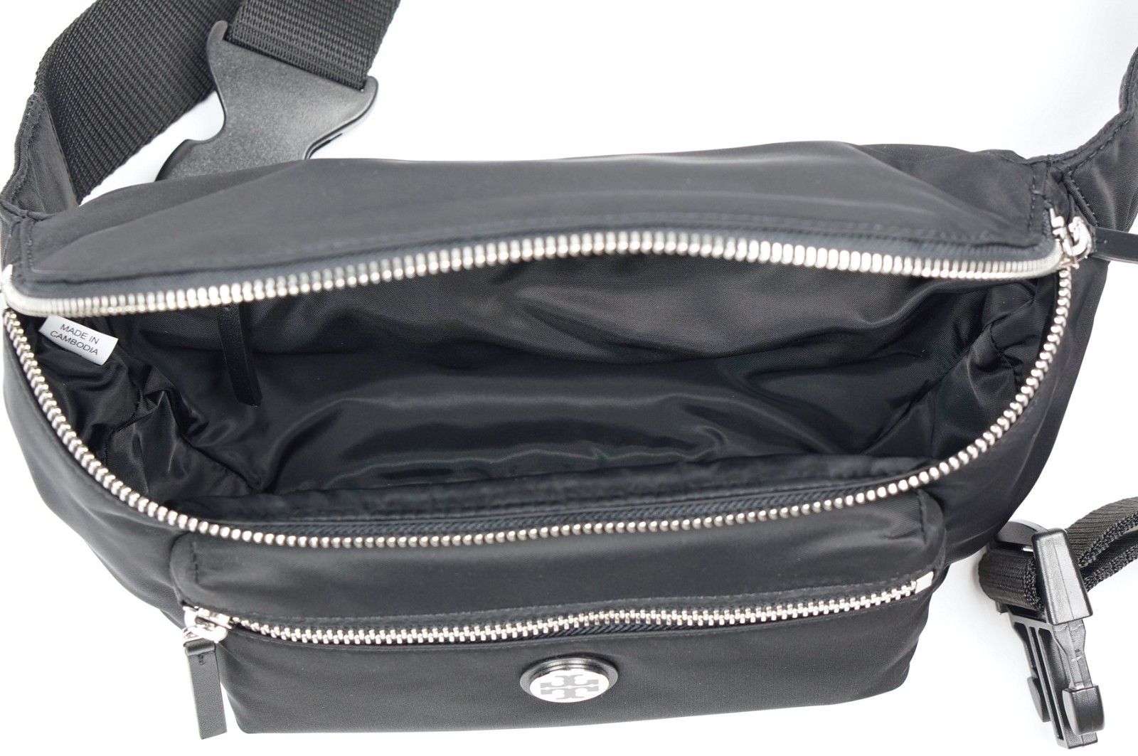 Latest New Tory Burch Black Nylon Belt Bag Sling Fanny Pack 161103