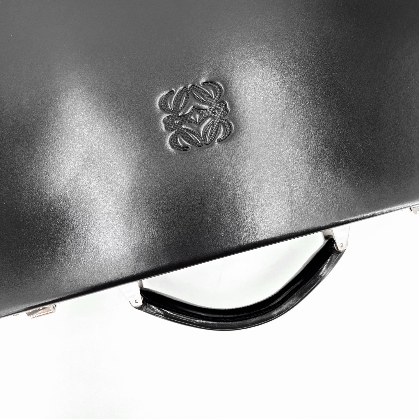 LOEWE Black Leather Silver HW Briefcase Duty Paid