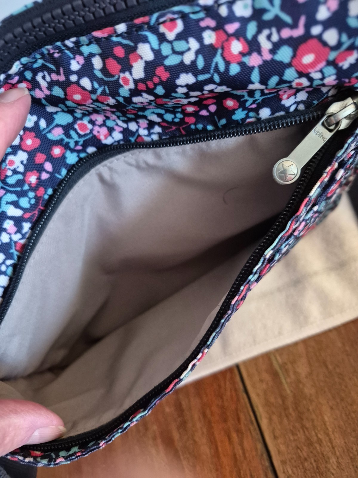 Kipling Sebastion Floral Crossbody Five pocket and Key Clip