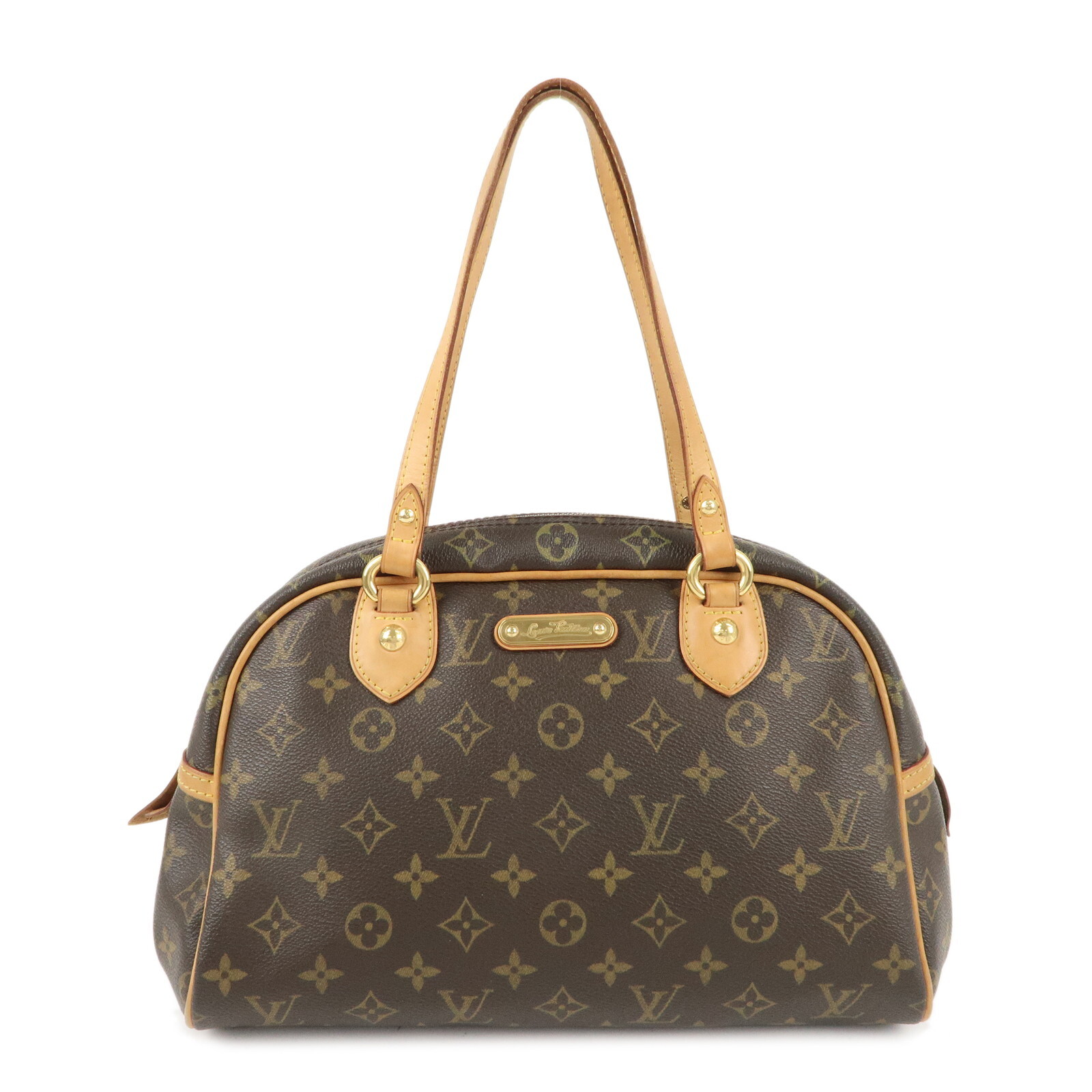 Louis Vuitton Monogram Montorgueil PM Shoulder Bag Brown M95565 Auth Used