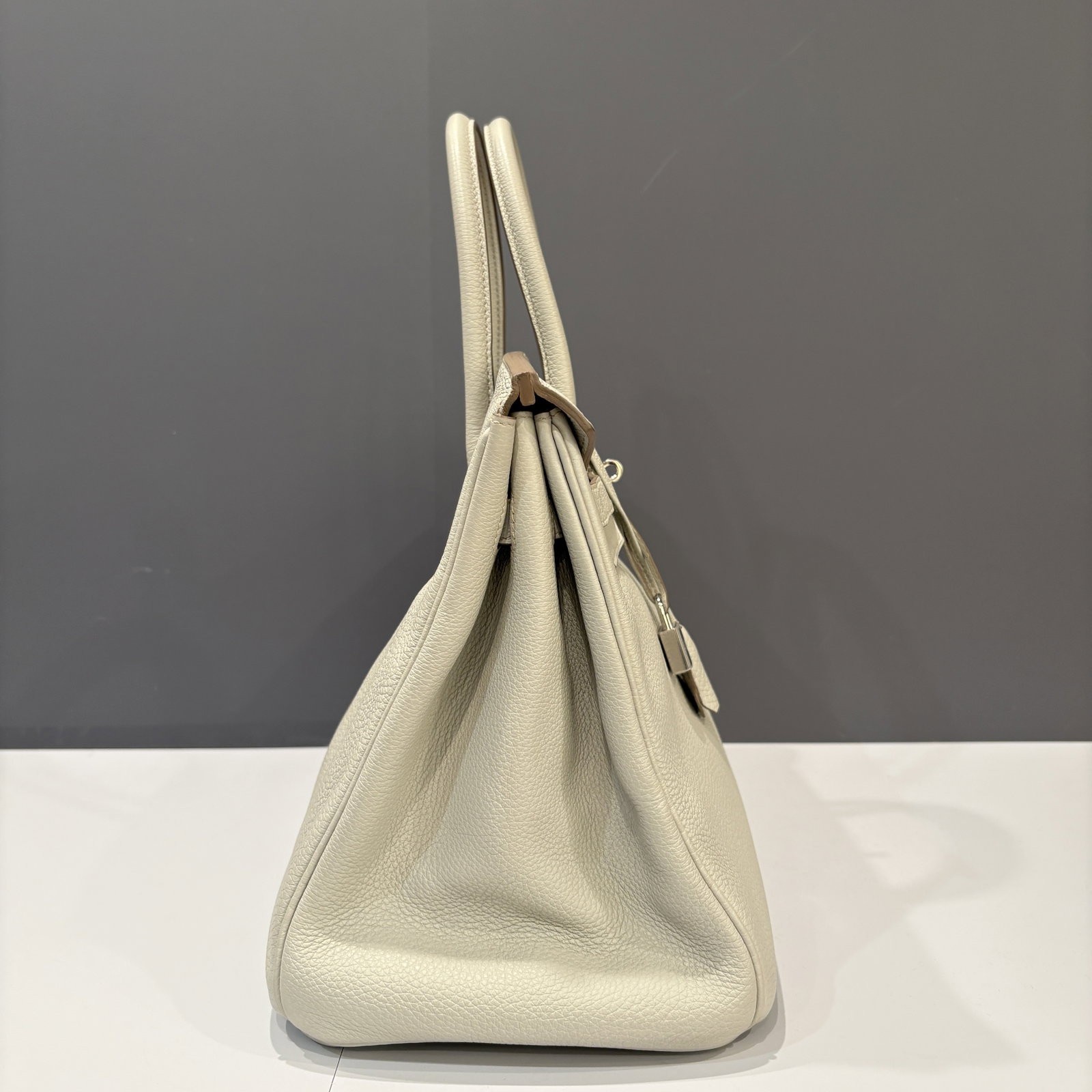 Hermes Birkin 35 80 Pearl Grey Togo (te051126a0)