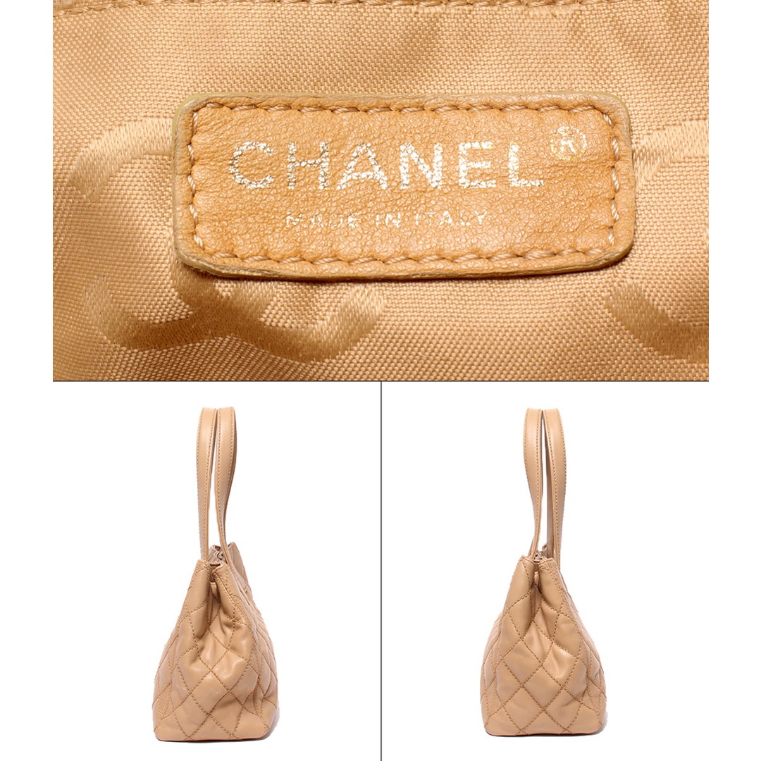 Chanel Tote Bag Shoulder 9 Scale Gold Hardware Wild Stitch Coco Mark Ladies’ c8