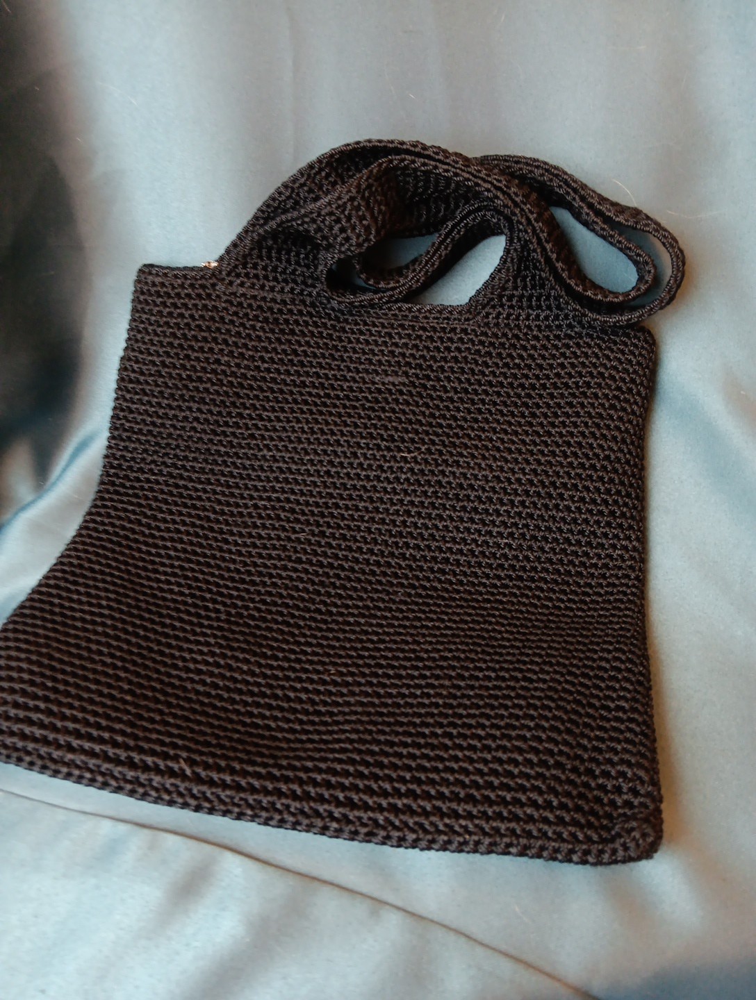The Sak Blacl Crochet Shoulder Bag Needs Magnetic Button Reattached