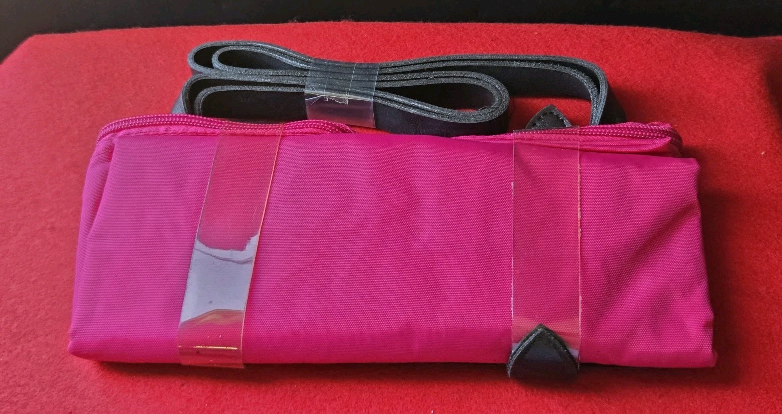 Vintage Avon Summer Fun Weekender Pink Tote Bag with Butterfly Pendant