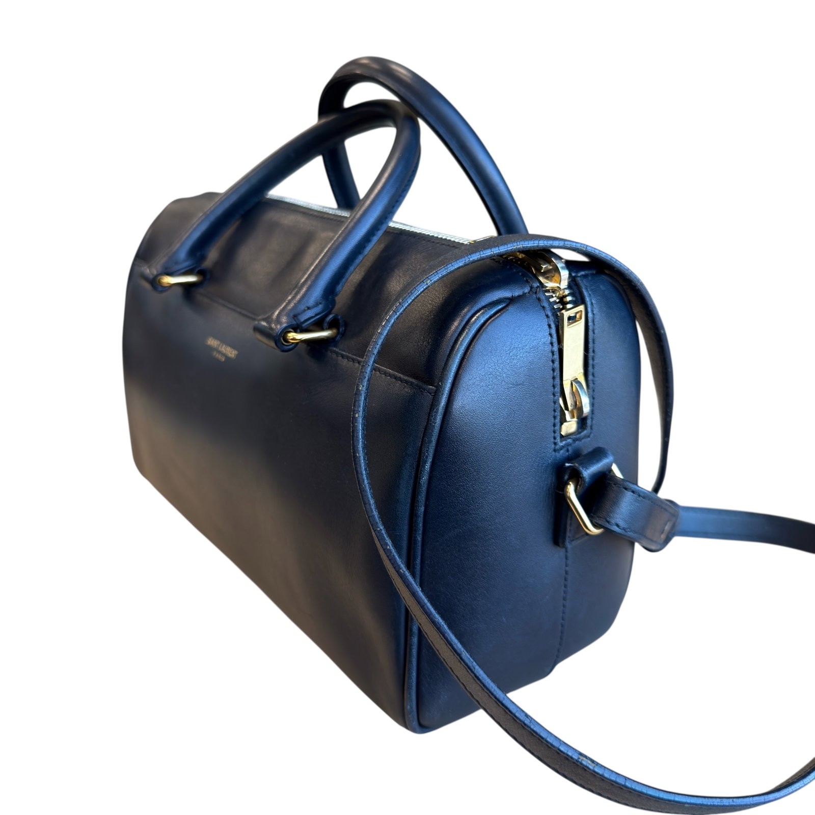 Yves Saint Laurent Duffle Bag Dark Blue Smooth Calfskin (la052126a0)