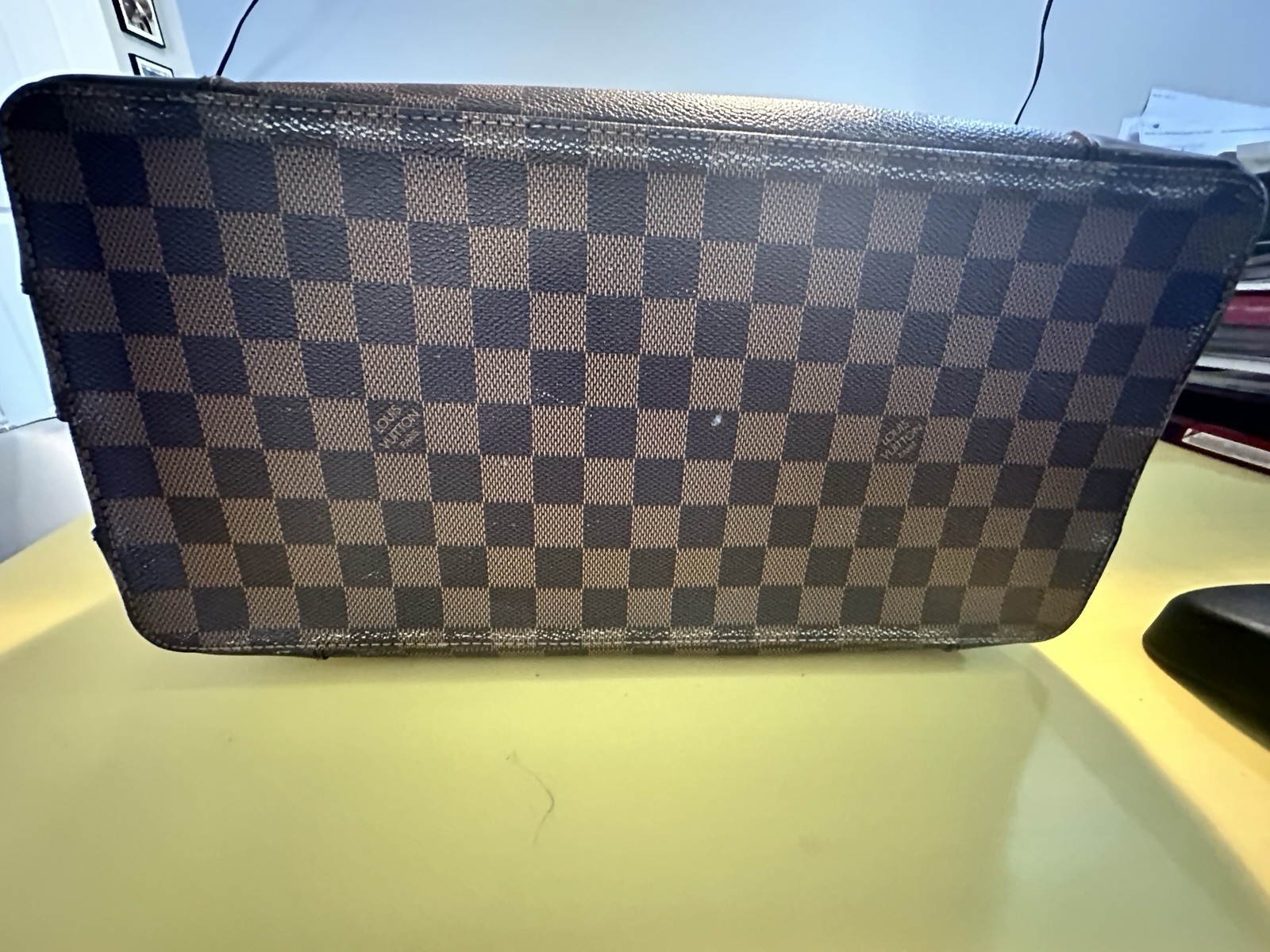 LOUIS VUITTON AUTHENTIC Hampstead MM DamierEbene Brown Tote