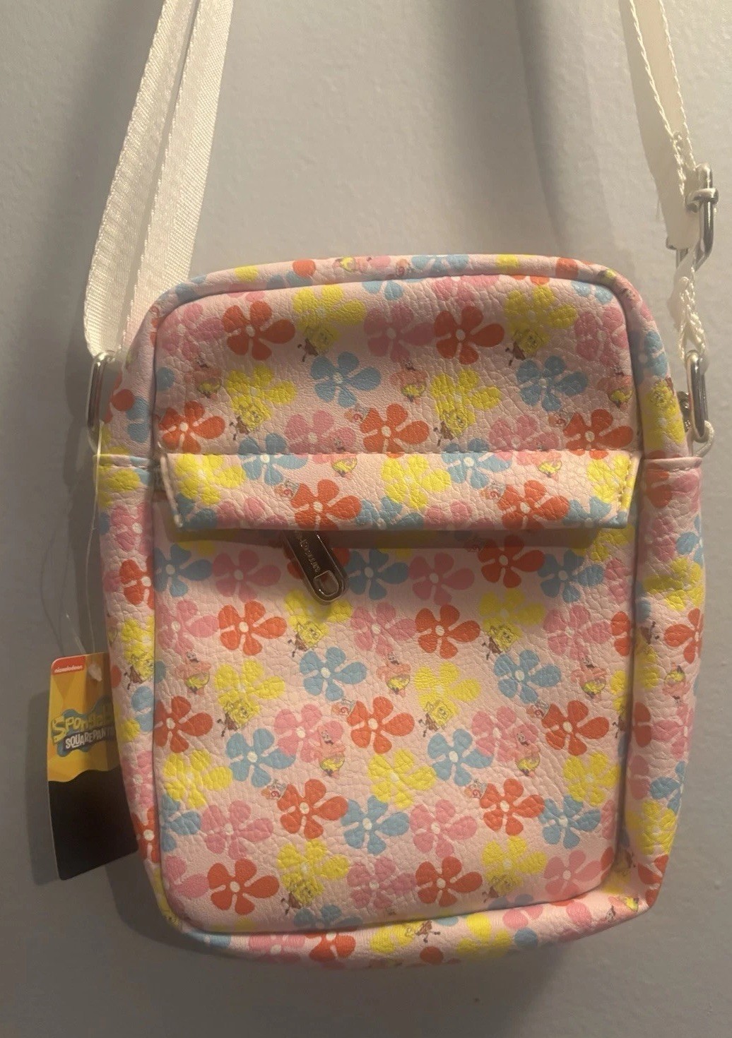 NWT SpongeBob SquarePants & Friends Buckle Down Bag Cross Body Flower