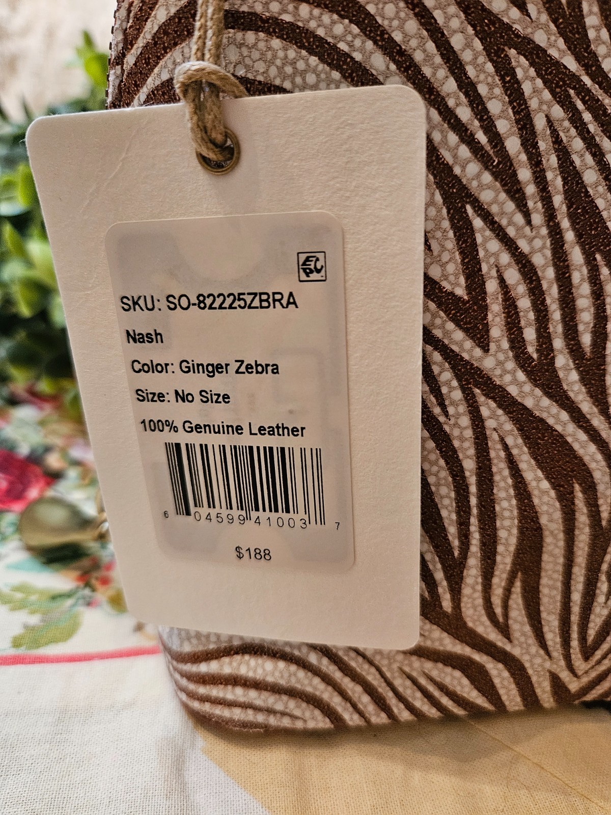 HOBO Nash Crossbody In Pebbled Leather – Ginger Zebra – NEW W/ TAGS Retails $188