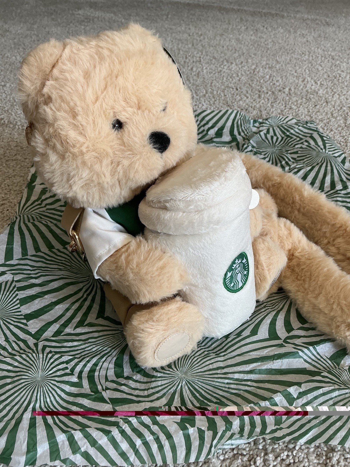 Starbucks Bearista Plush Bear Crossbody Bag Limited Edition!
