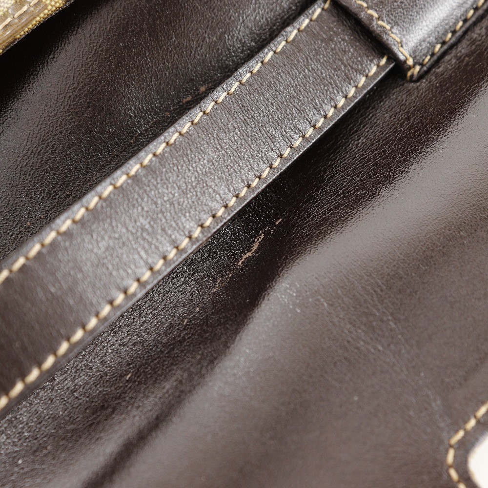 FENDI Mamma bucket Shoulder Bag Zucchino 2-way clutch Brown Plastics Women