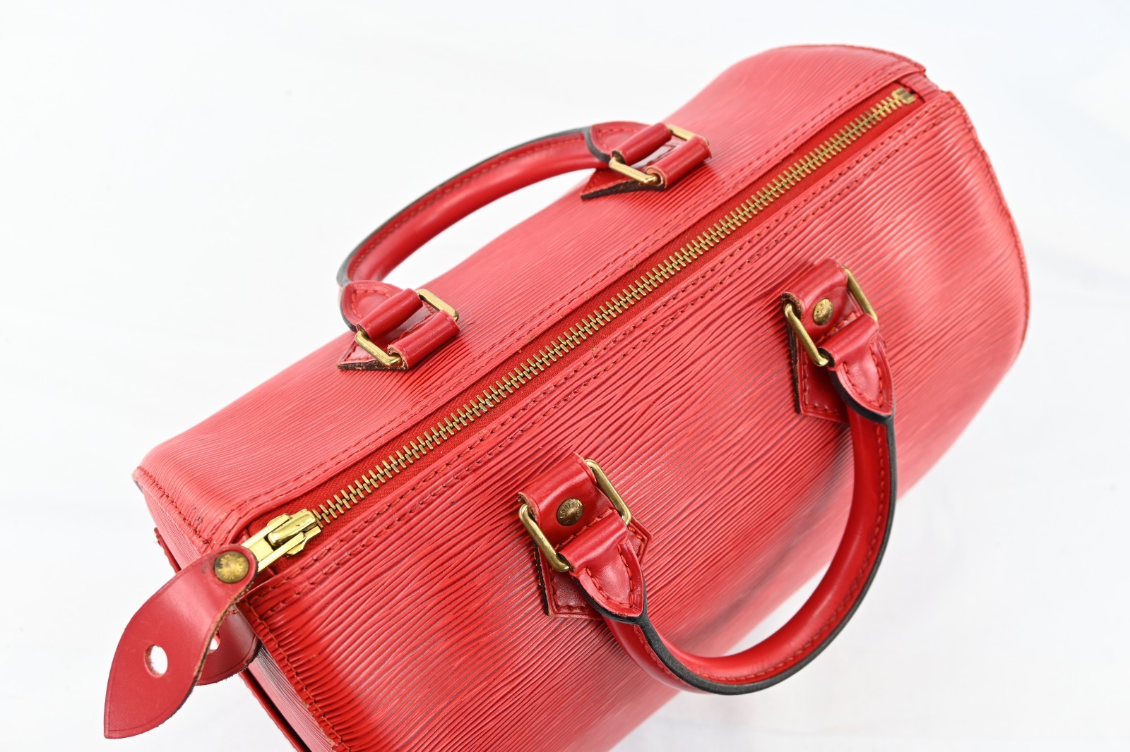 LOUIS VUITTON Epi Speedy 25 Hand Bag Red M43019 LV Auth B2226Y804