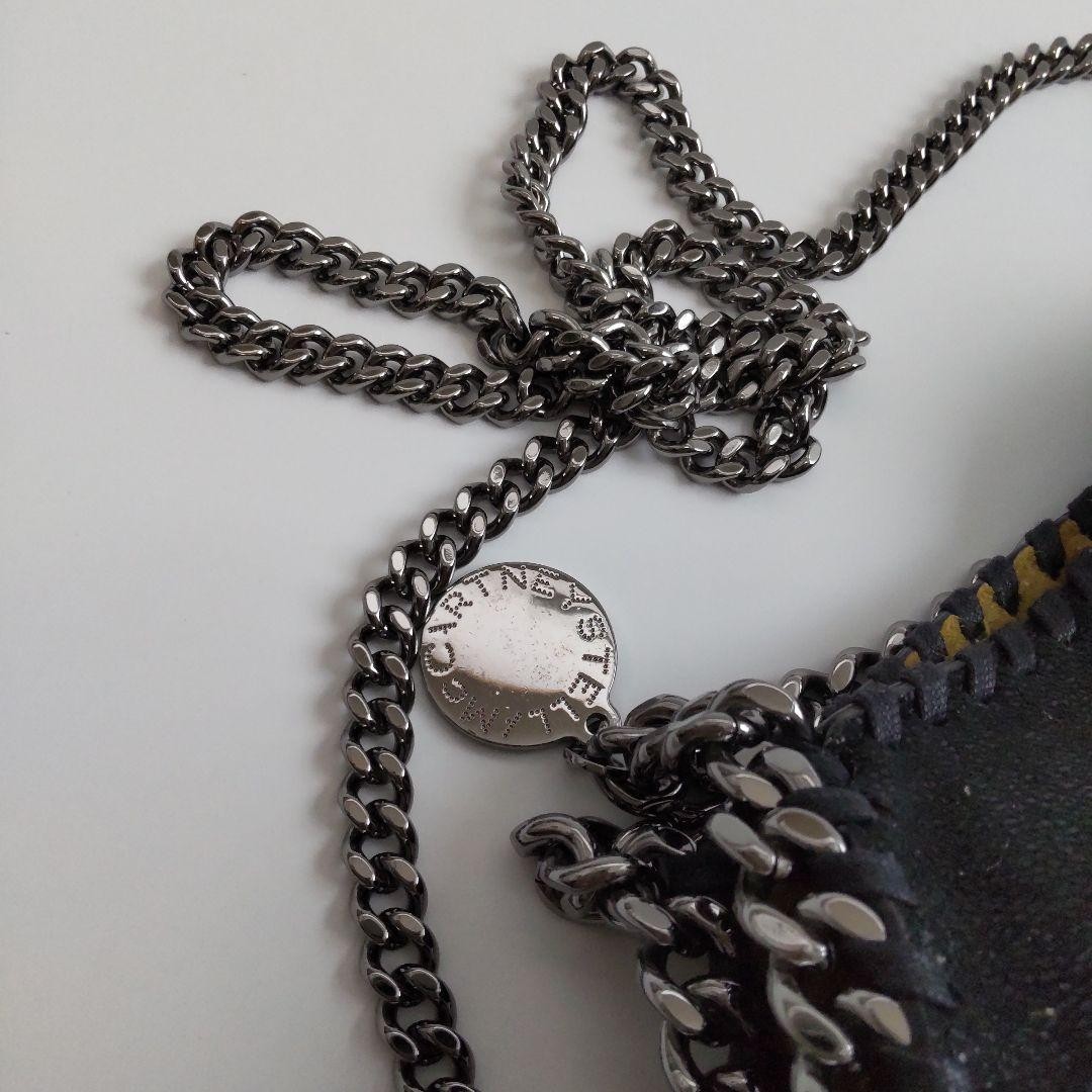 Stella McCartney Falabella Tiny 2Way Chain Shoulder Bag Black made in Italy