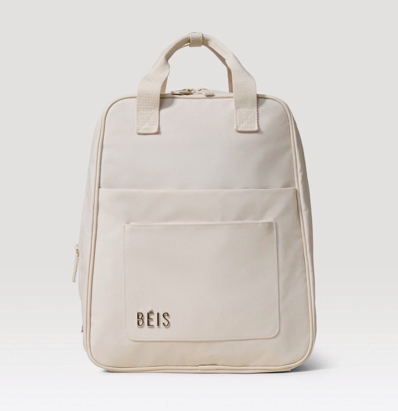 BÉIS Expandable Backpack Beige New with Tags