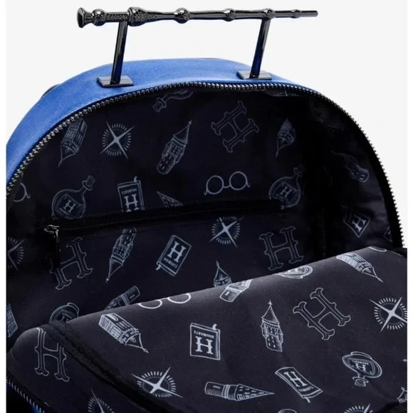 Loungefly Harry Potter Ravenclaw Blue Elder Wand Mini Backpack – Exclusive