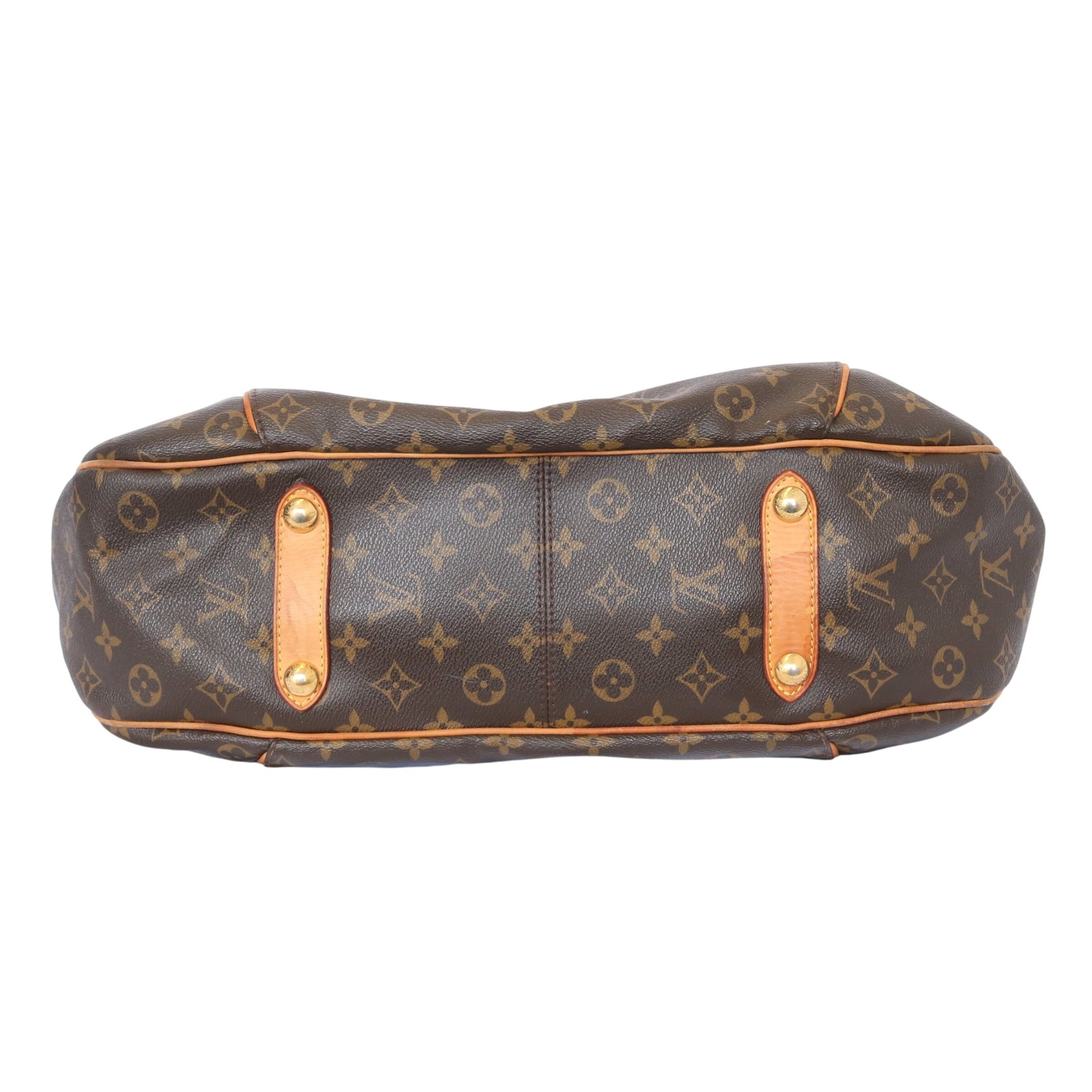 Authentic Louis Vuitton M56381 Galliera GM Brown Monogram Shoulder Bag