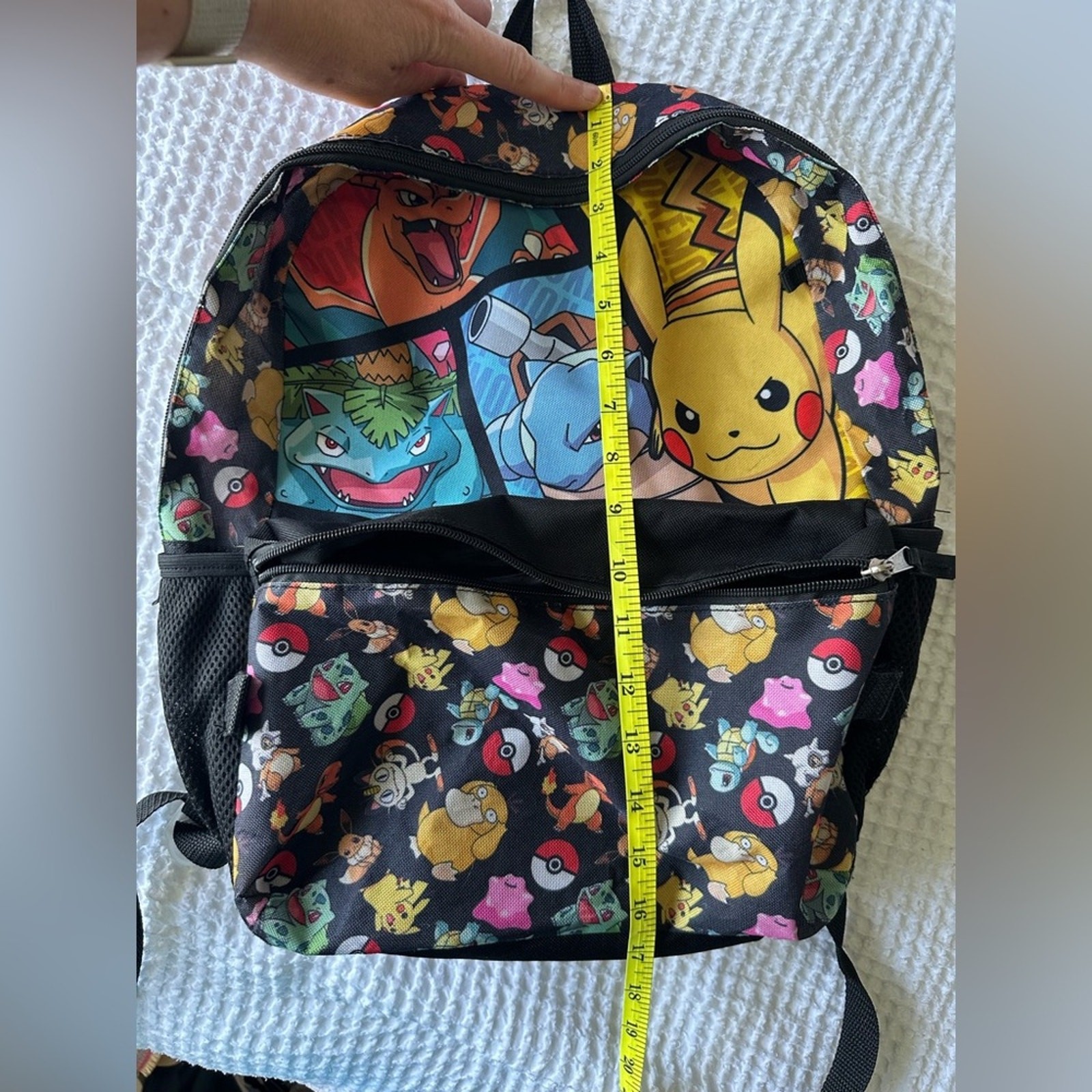 Pokemon Backpack Charizard Pikachu Venasaur Eeveelution Zip Front Pocket 2020