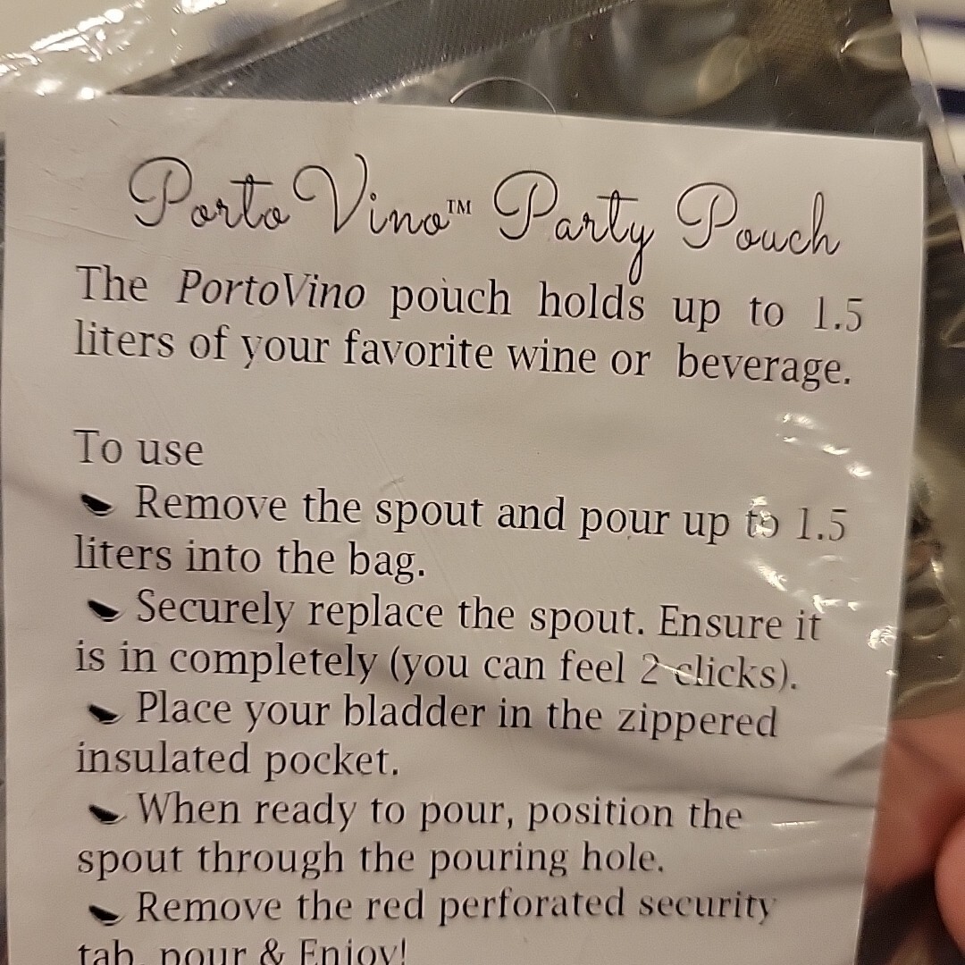 Beach Wine Purse/tote With Hidden Leakproof Insulated Compartment Hold 1.5 Liter