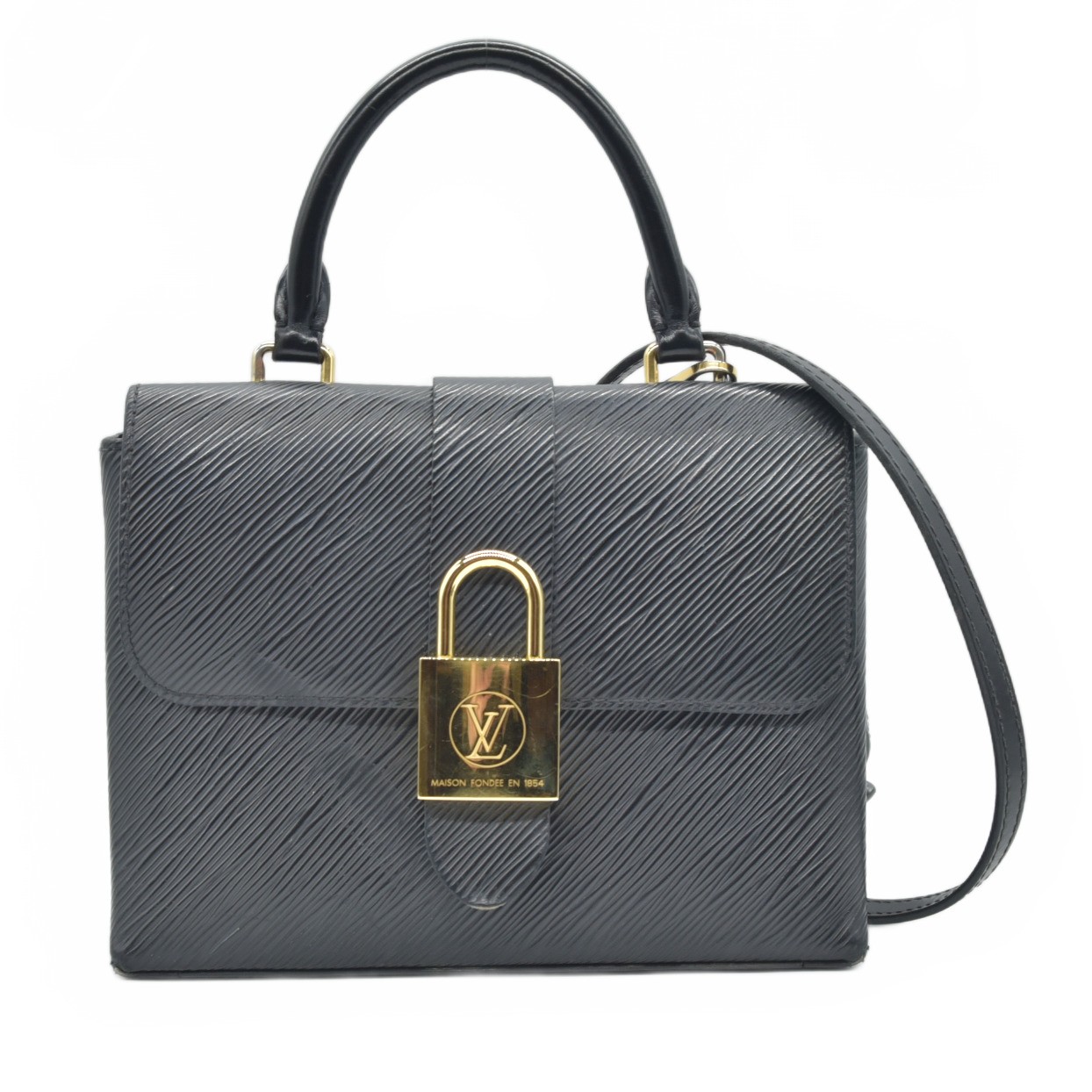 $2370 RFID Louis Vuitton Epi Locky BB Black