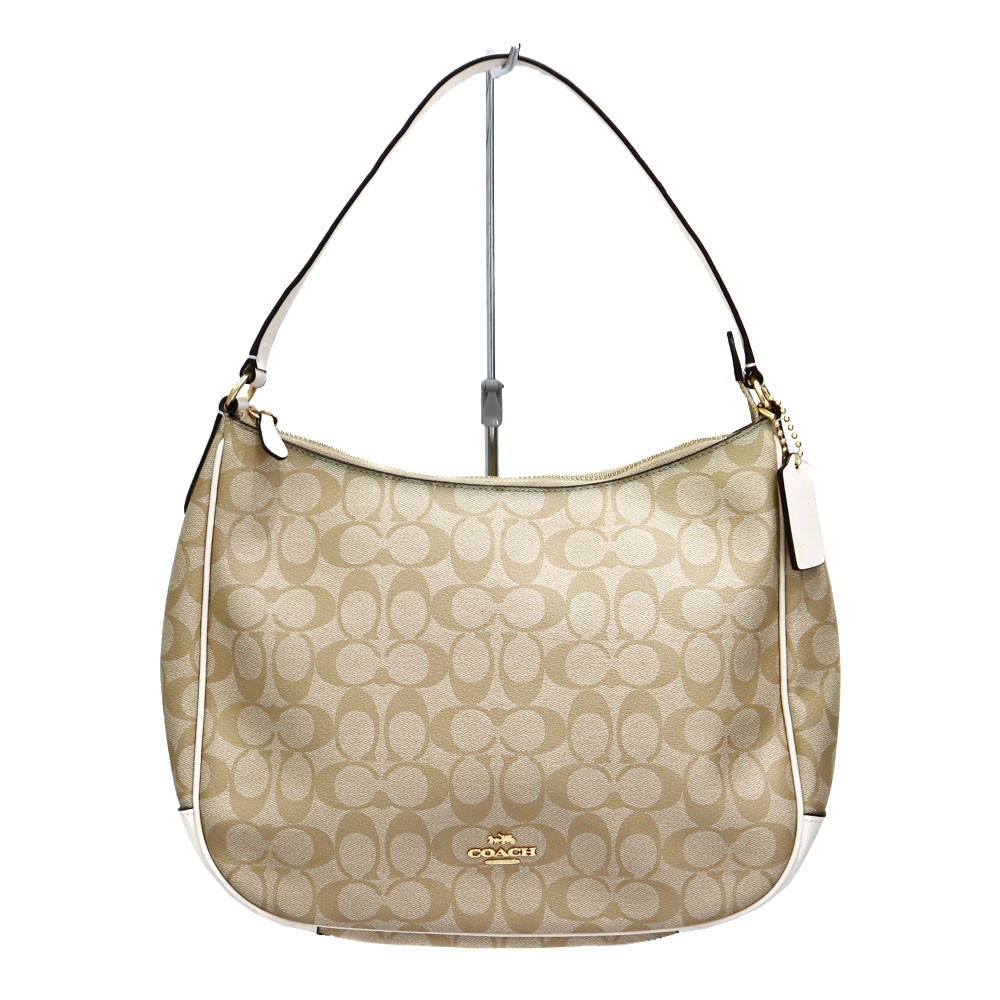 Coach One Shoulder Bag F29209 Leather Beige Women’s #KNB7450