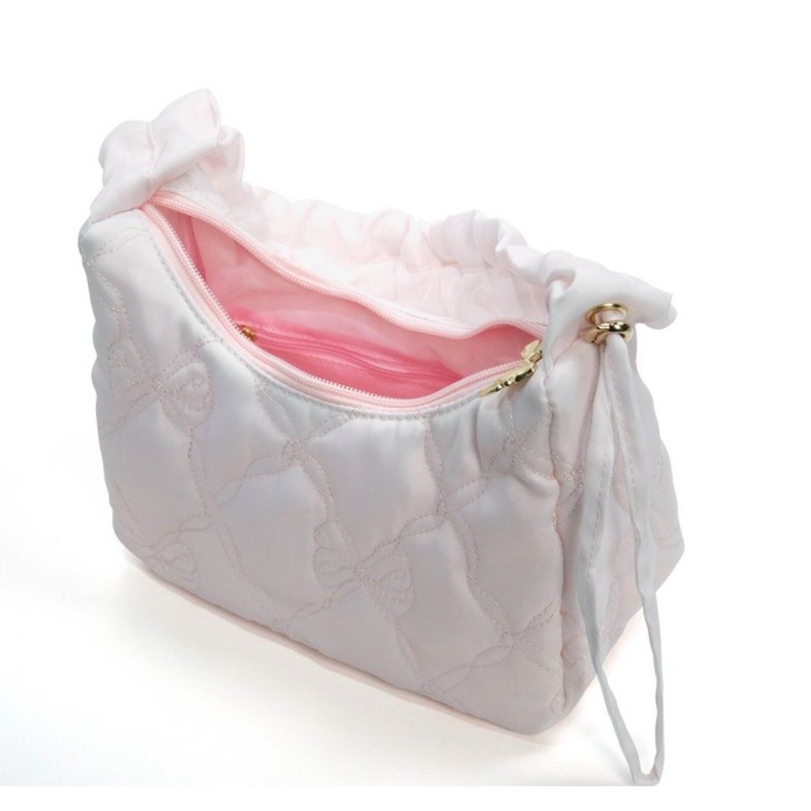 LoveShackFancy x Yoobi Blush Bow Quilted Shoulder Bag NWT Sold Out