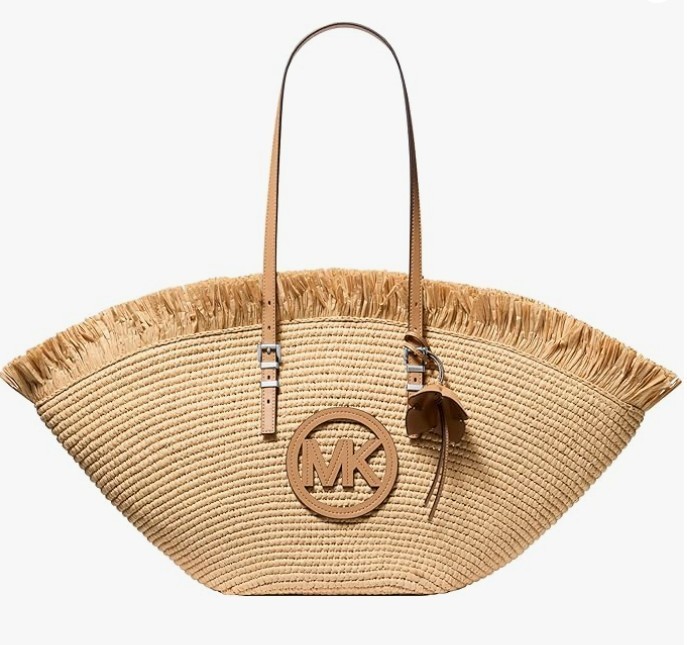 Brand New w/tags Michael Kors Isa Large Hand-Crocheted Fan Tote~FREE SHIPPING