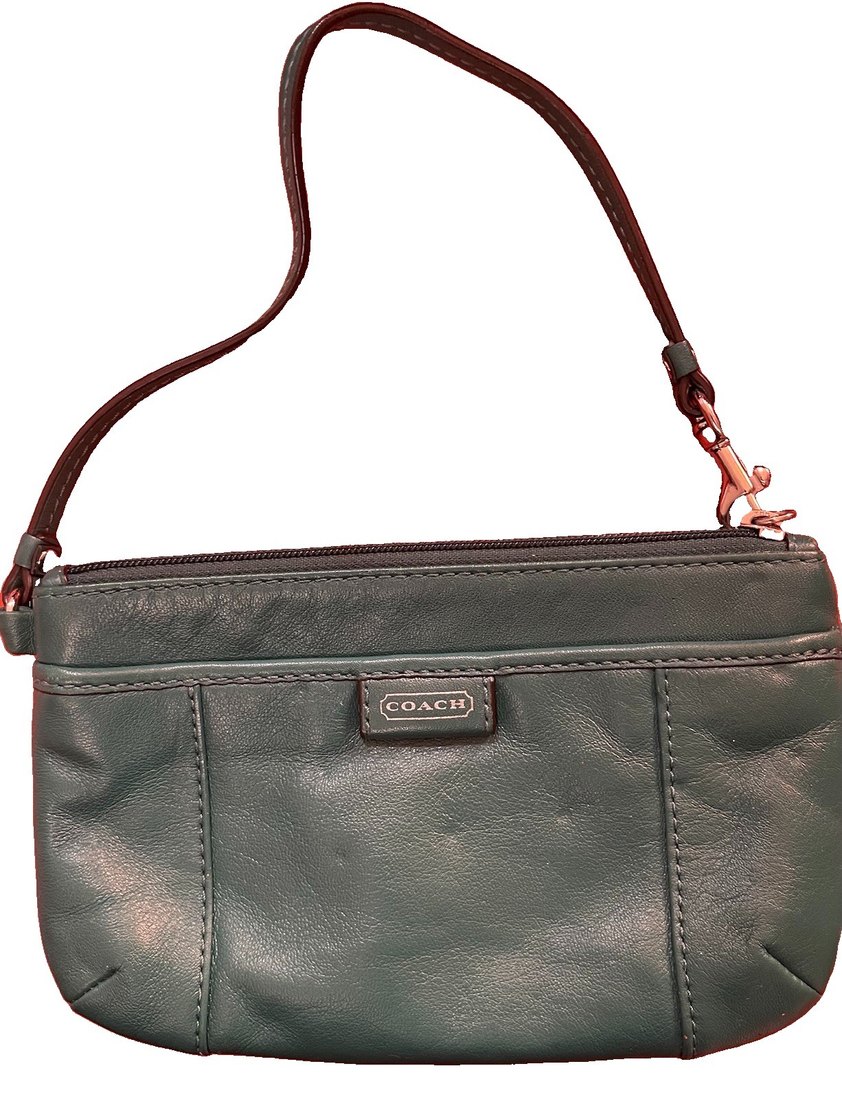 Coach Jade green wristlet
