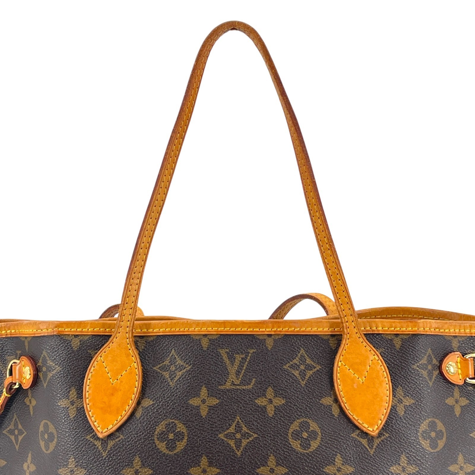 LOUIS VUITTON Neverfull PM Monogram Canvas Brown Tote Shoulder Tote Bag M40155
