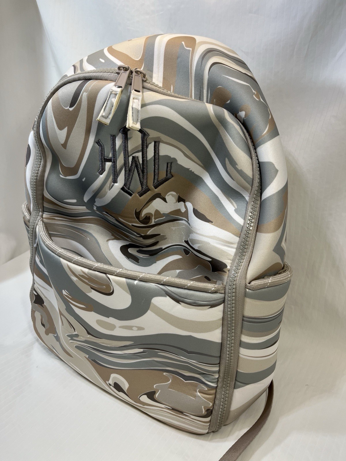 Marleylilly Monogrammed Neoprene Backpack Water Resistant New W/Tag