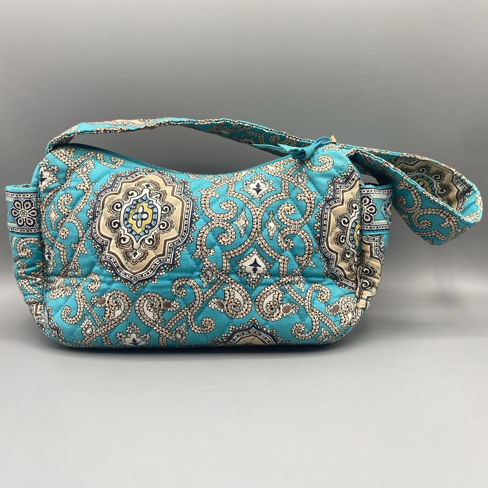 Vera Bradley Small Maggie Handbag Totally Turq Retired Paisley Shoulder Purse