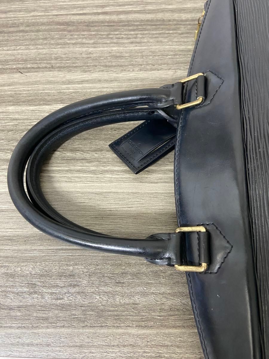 LOUIS VUITTON Bag: Epi Riviera Handbag Noir W36H26D17cm w/o accessories;–