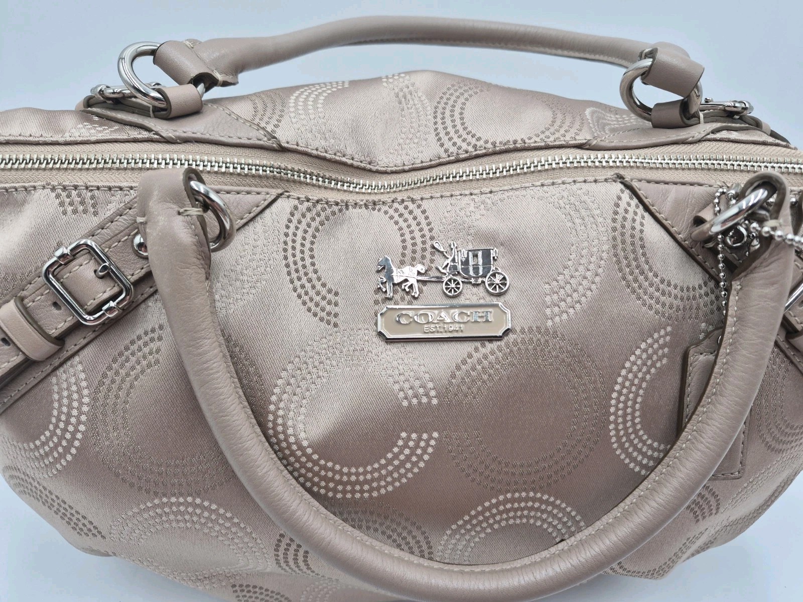 Coach Madison Dotted Op Art Sophia Satchel