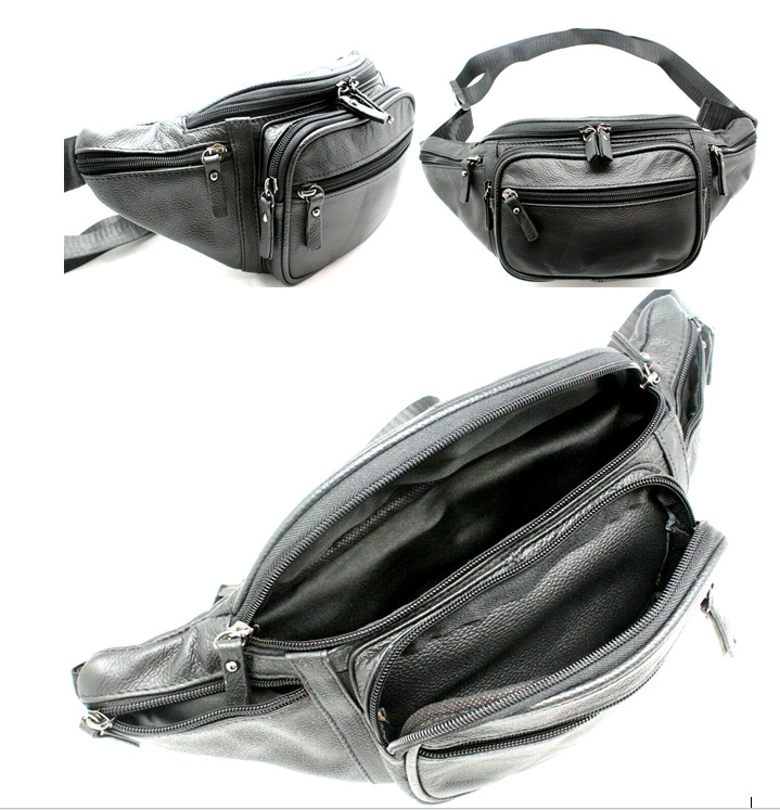 Large Leather Fanny Pack for men 5XL Waist Bag Travel Hip Purse for Women RJ3079