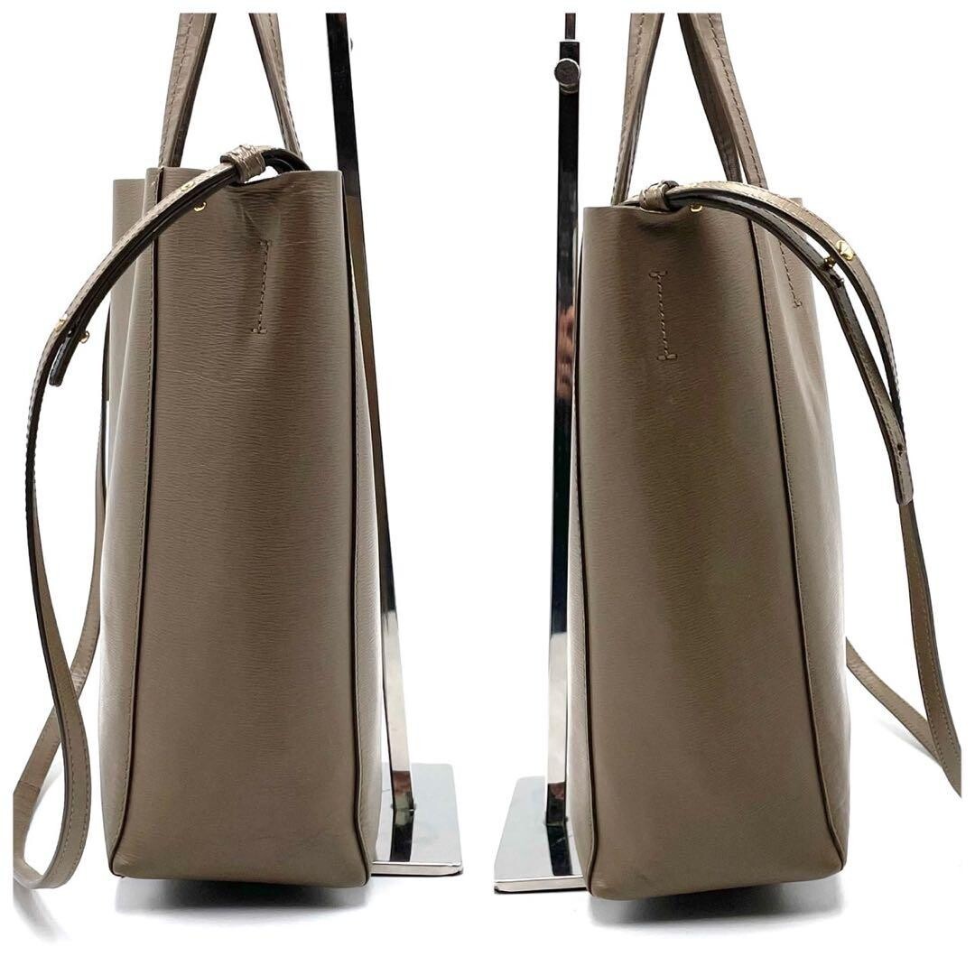 Celine Vertical Cabas Small Beige Leather 2Way Tote Bag Shoulder Phoebe Rare