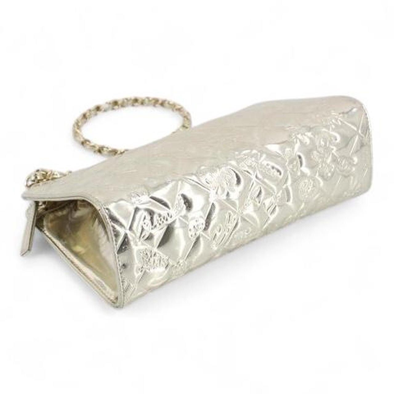 Chanel Leather Icon Series Bag Chain Silver Classic