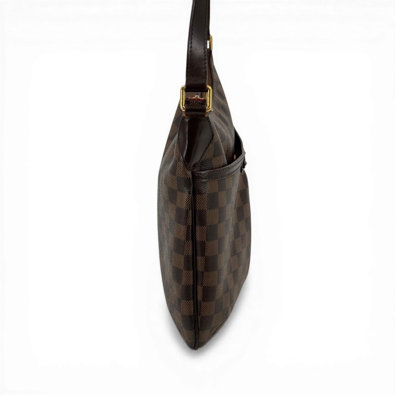 LOUIS VUITTON Bloomsbury PM Damier Ebene Canvas Brown Zip Shoulder Bag N42251