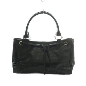 Castelbajac Leather Embossed Black Handbag Women