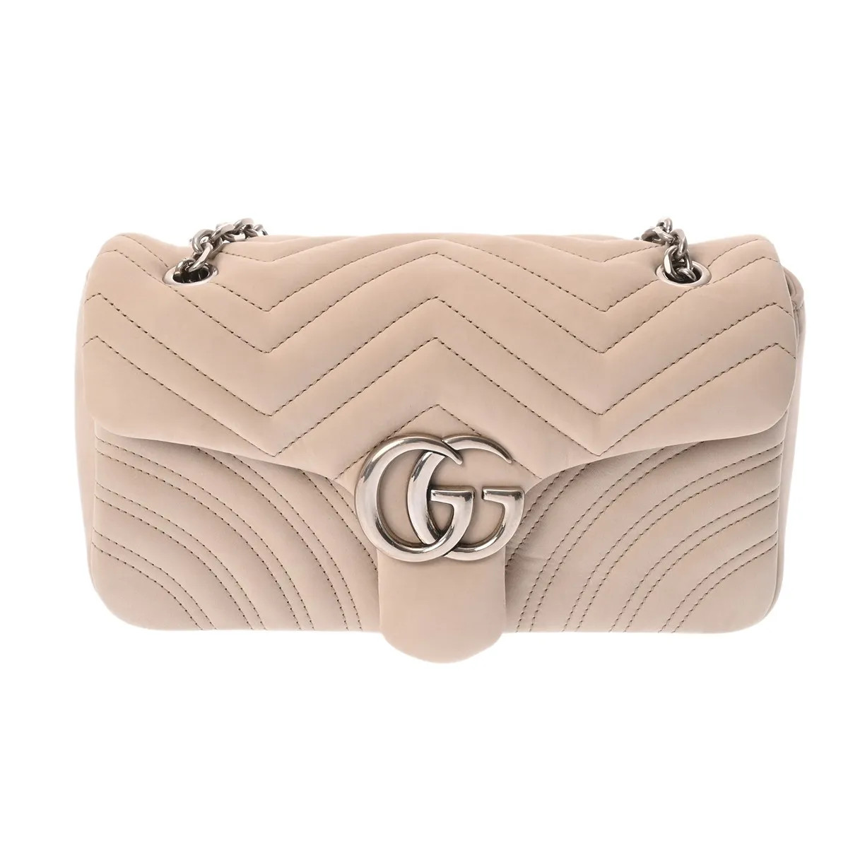 Gucci 837267 498879 Shoulder Bag Suede Beige #WB3400