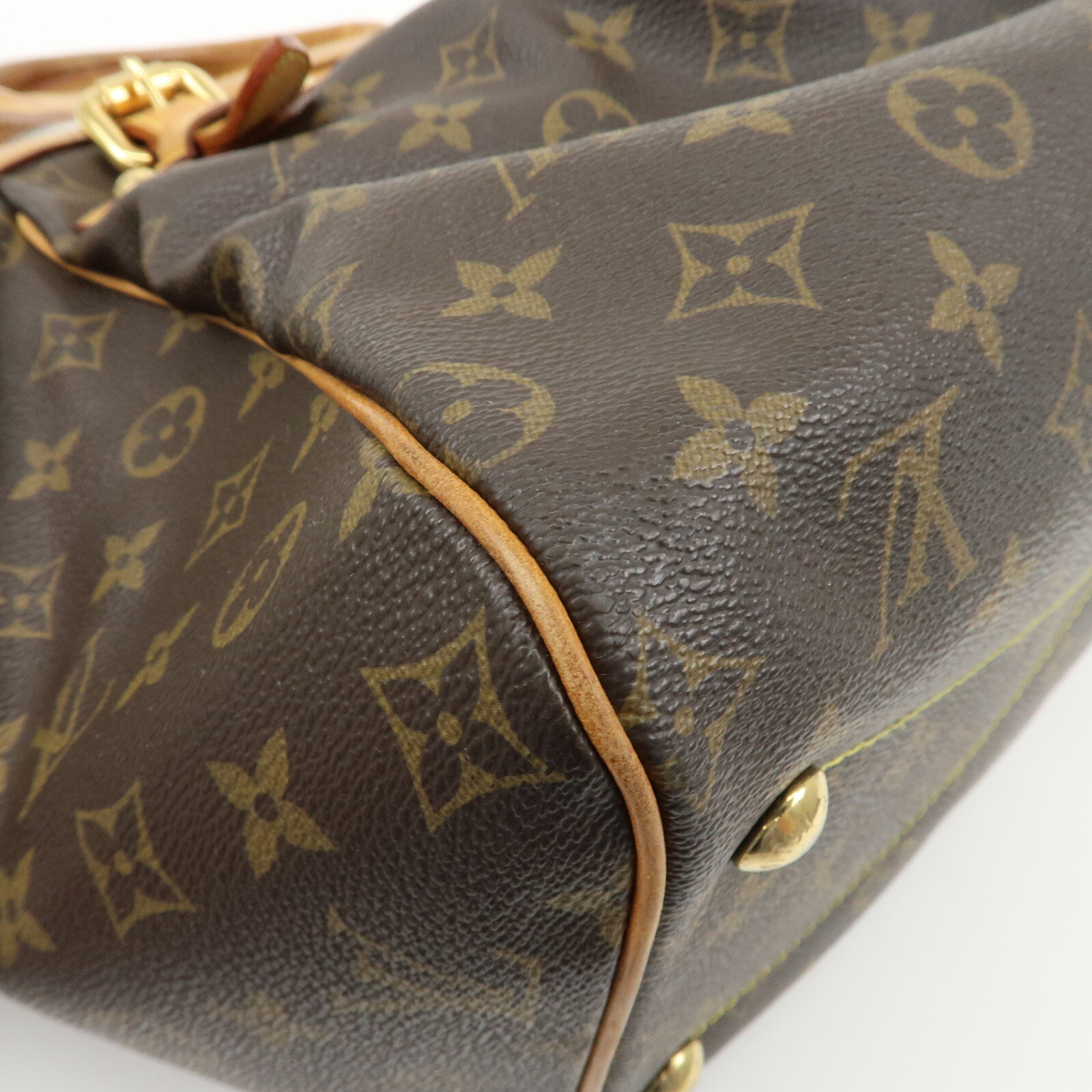 Louis Vuitton Monogram Tivoli GM Shoulder Bag Brown M40144 Auth Used