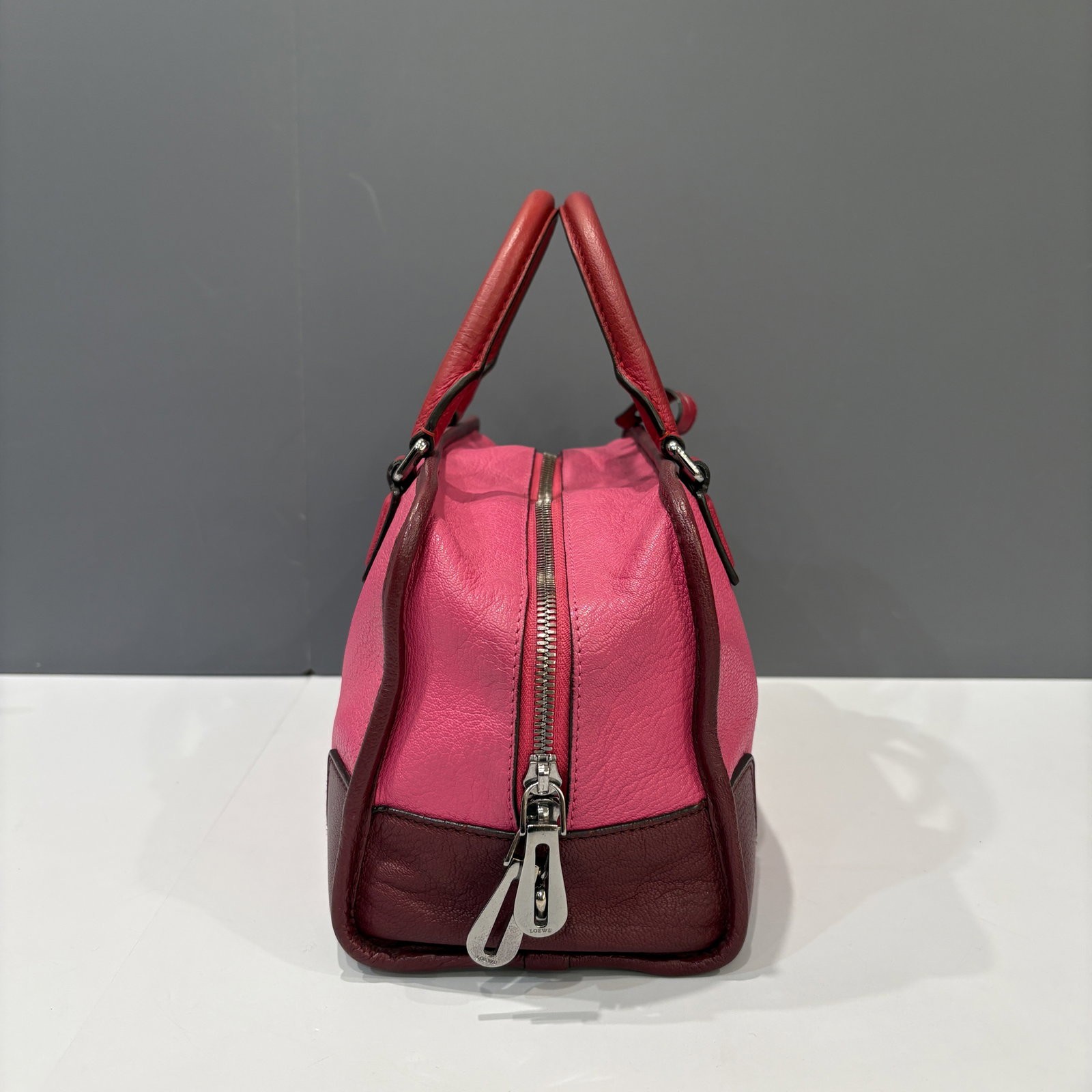 Loewe Amazona 29 Magenta Red Burgundy Calfskin (mg011226e3)